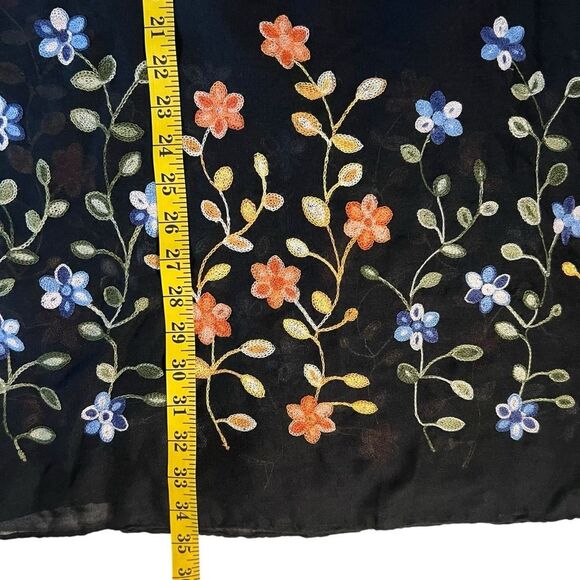 Do Everything In Love Womens Boho Floral Embroidered Kimono Top OS Whimsigoth - Picture 4 of 7